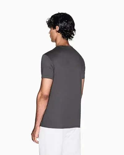 Armani Exchange Mens Solid Colored Basic Pima Crew Neck - 4