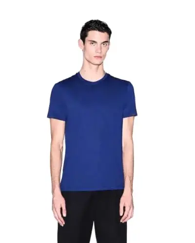 Armani Exchange Men's Solid Colored Basic Pima Crew Neck - 1