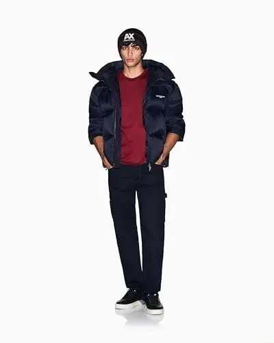 Armani Exchange Men's Solid Colored Basic Pima Crew Neck - 5