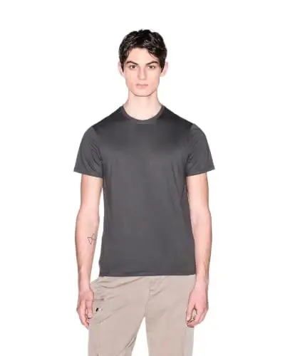 Armani Exchange Mens Solid Colored Basic Pima Crew Neck - 1