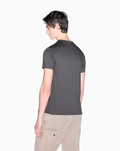 Armani Exchange Mens Solid Colored Basic Pima Crew Neck - 4