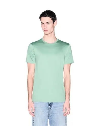 Armani Exchange Men's Solid Colored Basic Pima Crew Neck - 1