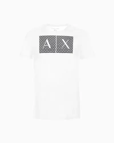 Armani Exchange Men's Triangulation Crew Neck T-Shirt - A|X ARMANI EXCHANGE
