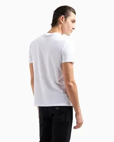 Armani Exchange Men's Triangulation Crew Neck T-Shirt - 5