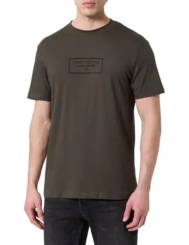Armani Exchange Men's Triangulation Crew Neck T-Shirt - ARMANI