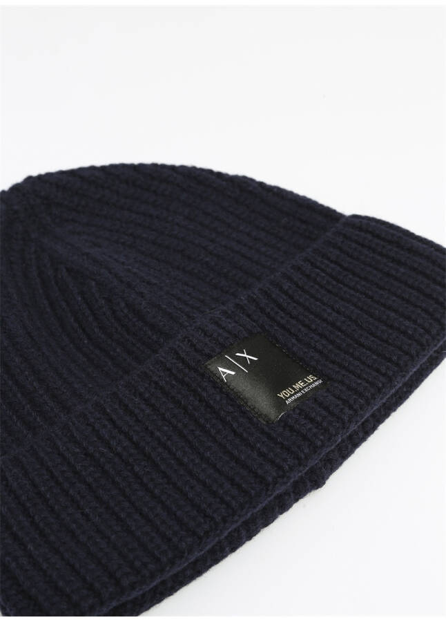 Armani Exchange Navy Blue Men's Beanie 954662 00035-BLU NAVY - 4