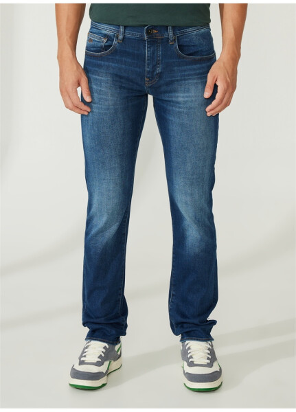 Armani Exchange Normal Bel Normal Erkek Denim Pantolon 3RZJ13 1500-INDIGO DENIM - 7