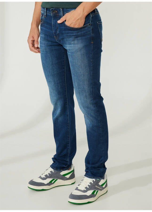 Armani Exchange Normal Bel Normal Erkek Denim Pantolon 3RZJ13 1500-INDIGO DENIM - 8