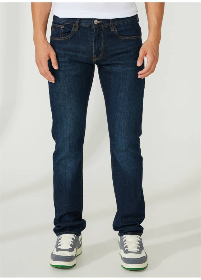 Armani Exchange Normal Bel Normal Koyu Mavi Erkek Denim Pantolon 8NZJ13 1500-INDIGO DENIM - 7