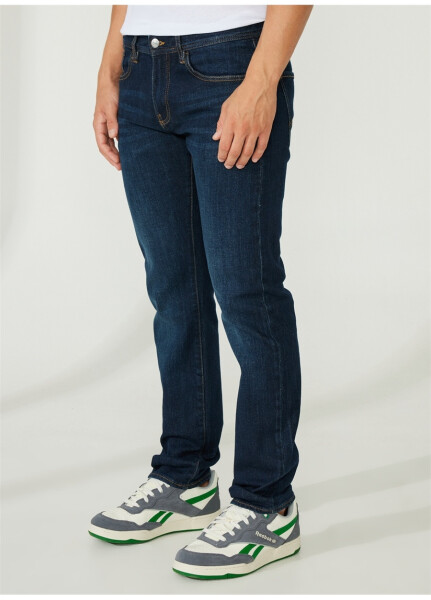 Armani Exchange Normal Bel Normal Koyu Mavi Erkek Denim Pantolon 8NZJ13 1500-INDIGO DENIM - 8