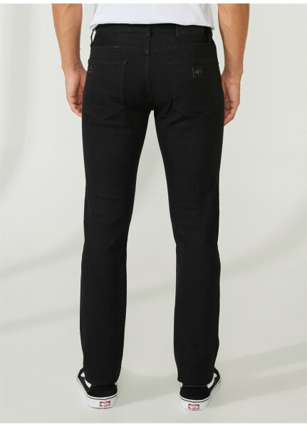 Armani Exchange Normal Bel Normal Siyah Erkek Denim Pantolon 3RZJ13 1200-BLACK - 10