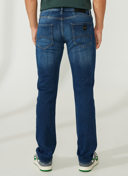 Armani Exchange Oddiy Bel Oddiy Oyoqli Erkaklar Denim Jinslari 3RZJ13 1500-INDIGO DENIM - 5