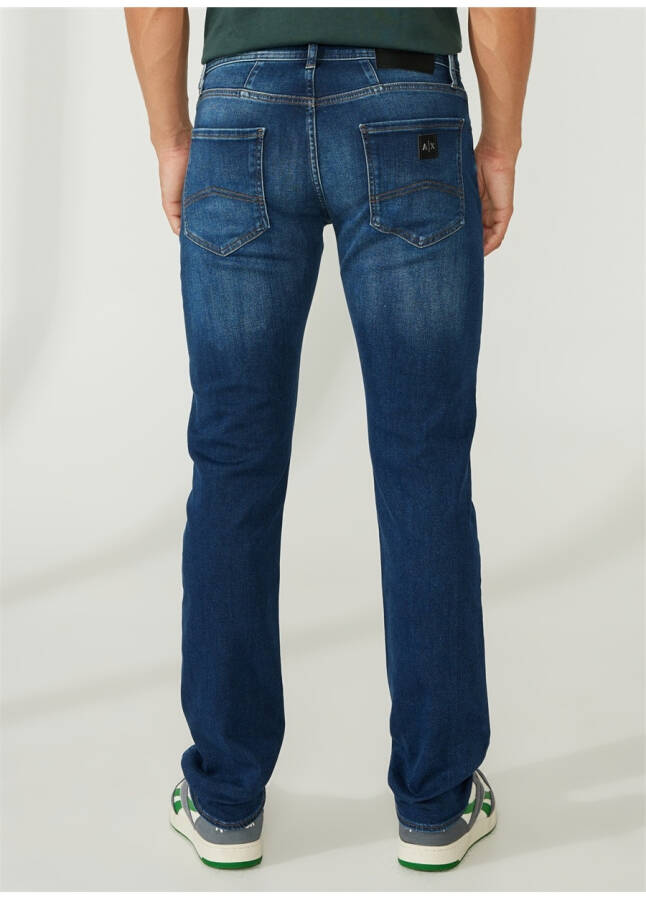 Armani Exchange Oddiy Bel Oddiy Oyoqli Erkaklar Denim Jinslari 3RZJ13 1500-INDIGO DENIM - 10