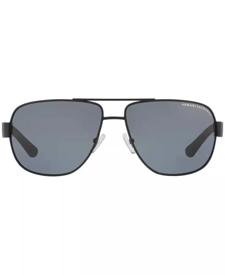 Armani Exchange Polarized Sunglasses , AX2012S-BLACK MATTE/GREY POLAR - 2
