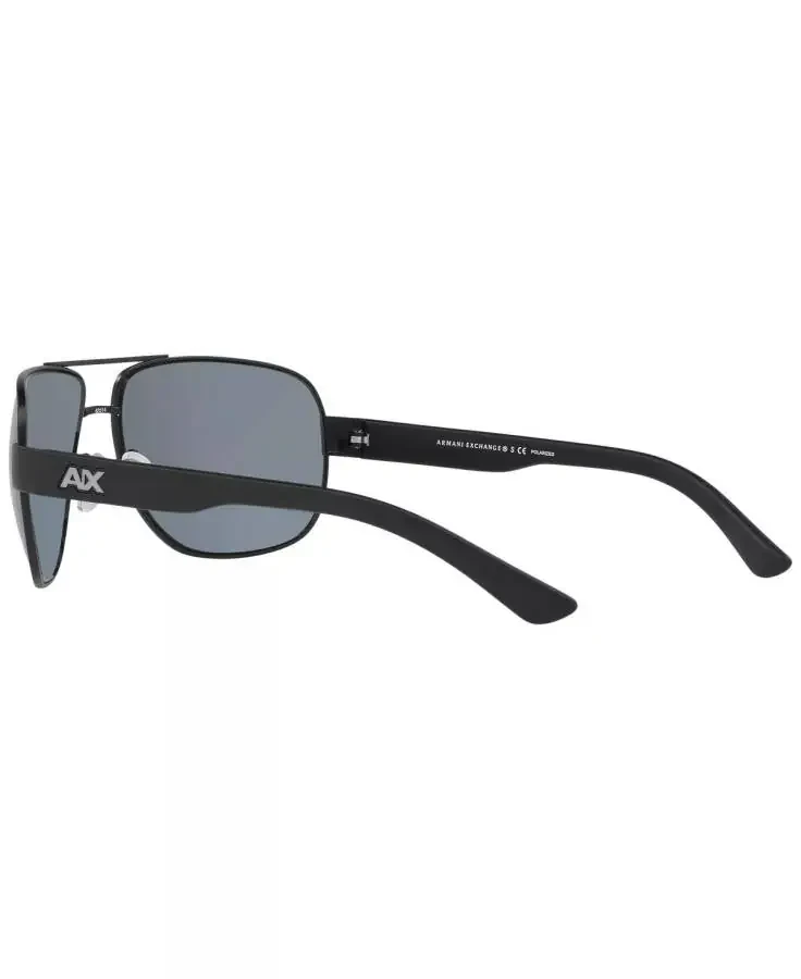 Armani Exchange Polarized Sunglasses , AX2012S-BLACK MATTE/GREY POLAR - 6