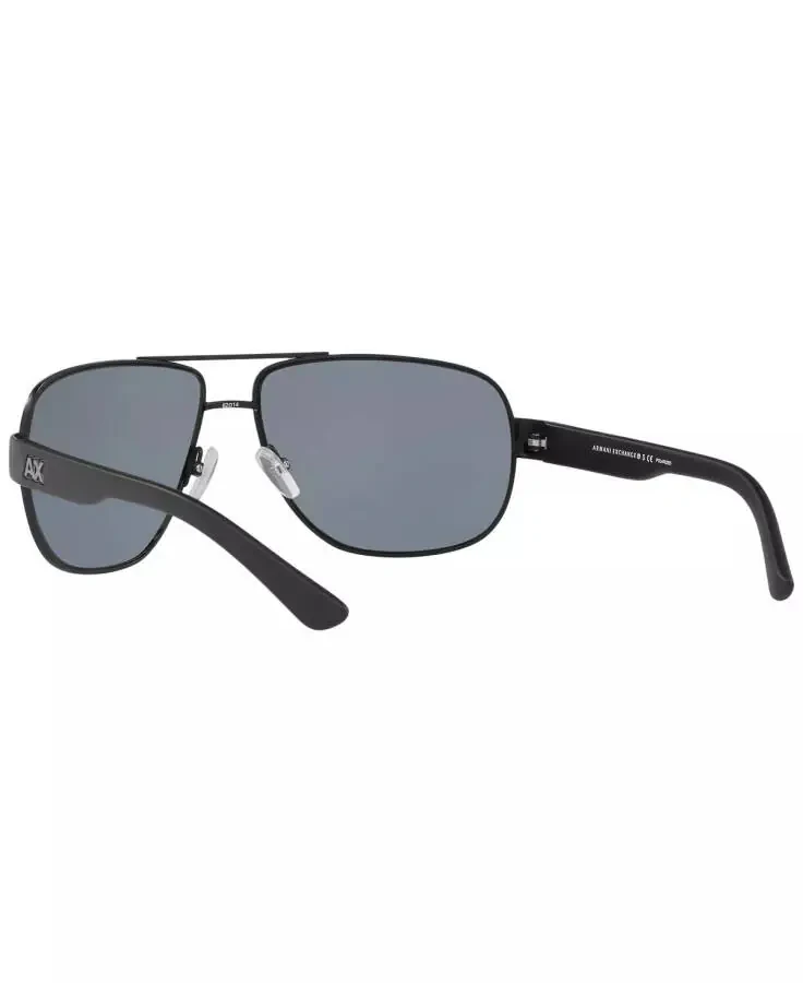 Armani Exchange Polarized Sunglasses , AX2012S-BLACK MATTE/GREY POLAR - 7