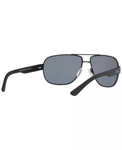 Armani Exchange Polarized Sunglasses , AX2012S-BLACK MATTE/GREY POLAR - 9