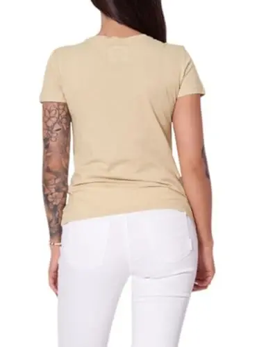 Armani Exchange Womens Crewneck Regular Fit Logo Patch Tee - 3