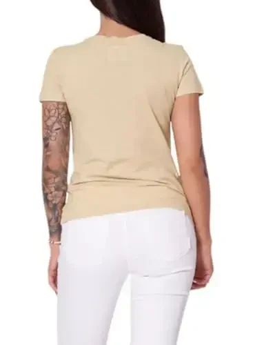 Armani Exchange Womens Crewneck Regular Fit Logo Patch Tee - 4