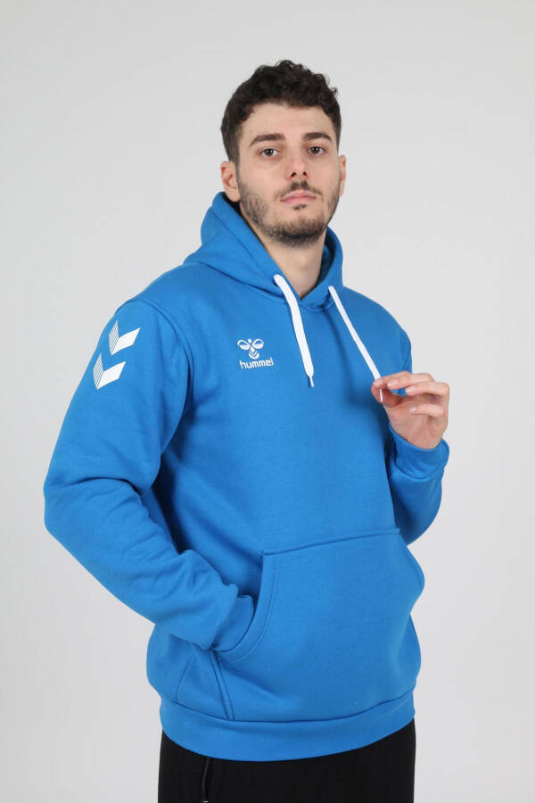 Armin Cotton Hoodie Teal Blue - 1