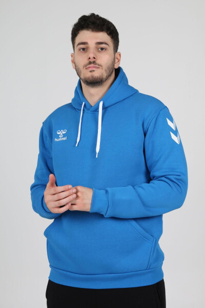 Armin Cotton Hoodie Teal Blue - 3