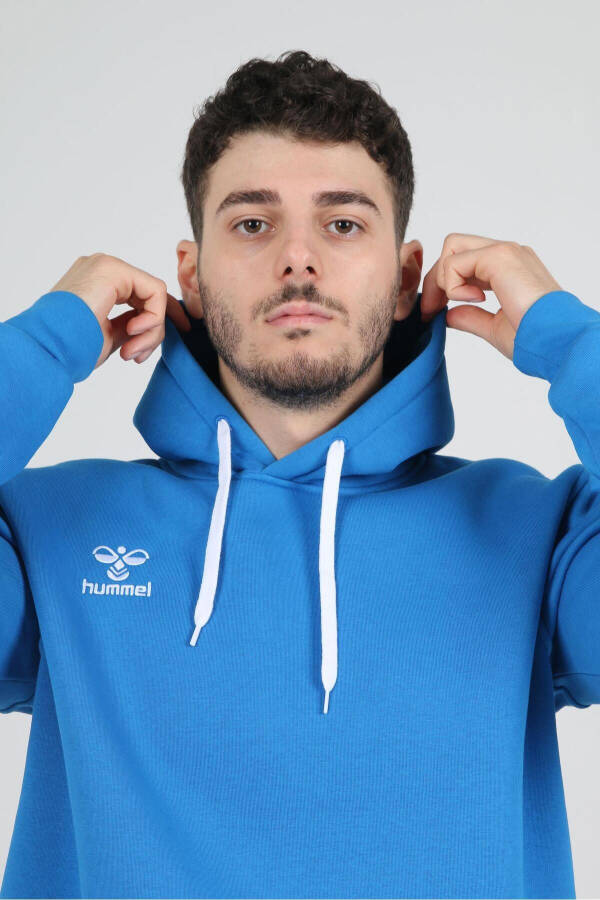 Armin Cotton Hoodie Teal Blue - 4