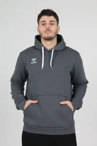 Armin Pamuklu Hoodie-Gri - 1