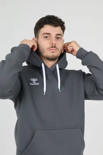 Armin Pamuklu Hoodie-Gri - 3