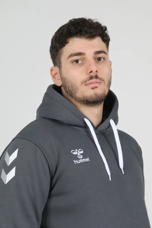 Armin Pamuklu Hoodie-Gri - 6