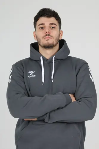 Armin Pamuklu Hoodie-Gri - HUMMEL (1)