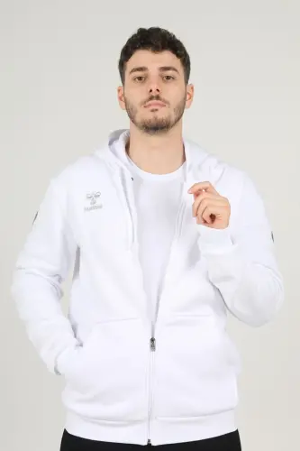 Armin Pamuklu Kamp Eşofman Üstü-Beyaz - 3