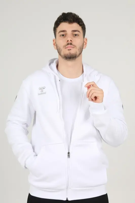 Armin Pamuklu Kamp Eşofman Üstü-Beyaz - 3