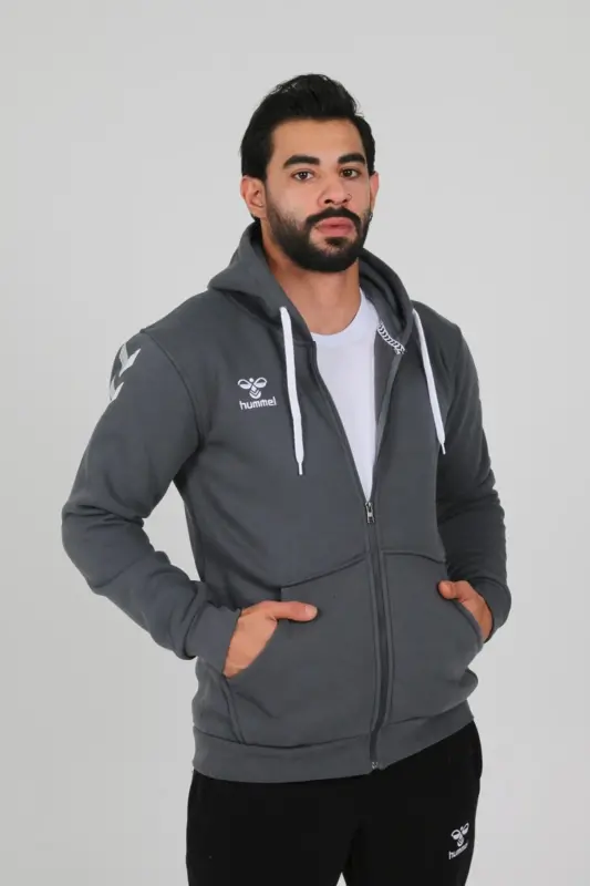 Armin Pamuklu Kamp Eşofman Üstü-Gri - 2