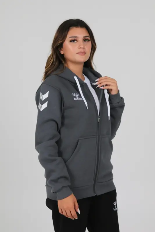 Armin Pamuklu Kamp Eşofman Üstü-Gri - 5