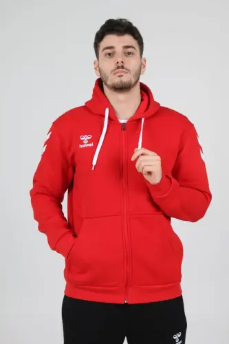 Armin Pamuklu Kamp Eşofman Üstü-Kırmızı - 4