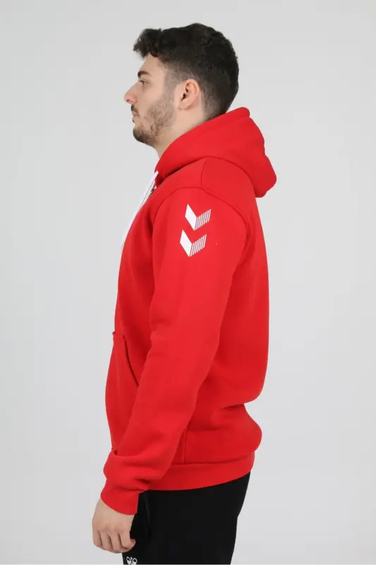 Armin Pamuklu Kamp Eşofman Üstü-Kırmızı - 6