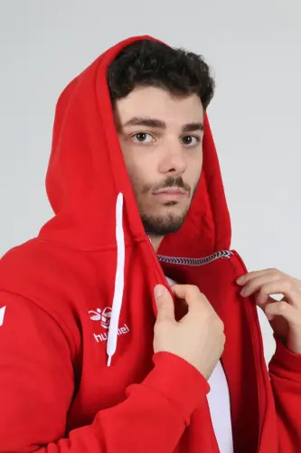 Armin Pamuklu Kamp Eşofman Üstü-Kırmızı - 7