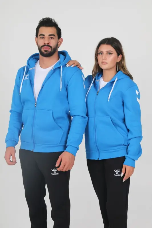 Armin Pamuklu Kamp Eşofman Üstü-Mavi - 2