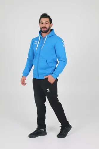 Armin Pamuklu Kamp Eşofman Üstü-Mavi - 7