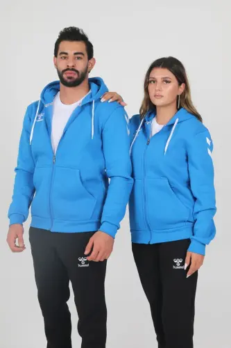 Armin Pamuklu Kamp Eşofman Üstü-Mavi - HUMMEL (1)