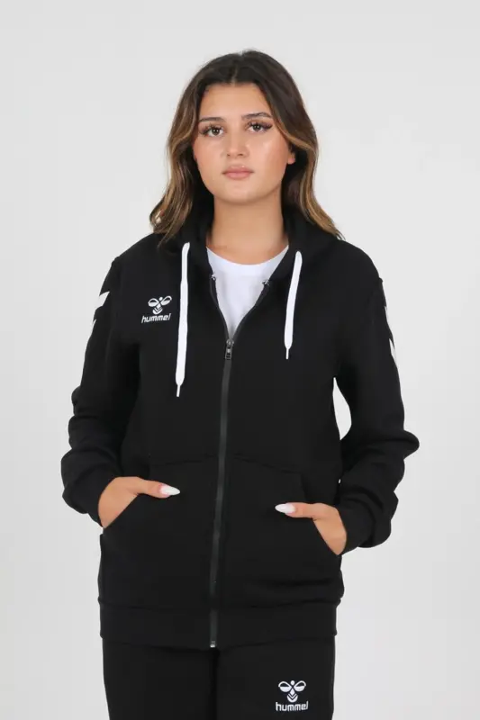 Armin Pamuklu Kamp Eşofman Üstü-Siyah - 5