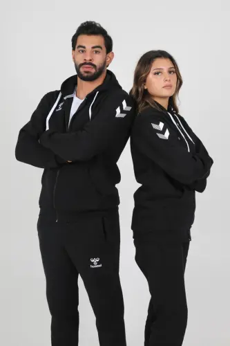 Armin Pamuklu Kamp Eşofman Üstü-Siyah - 6