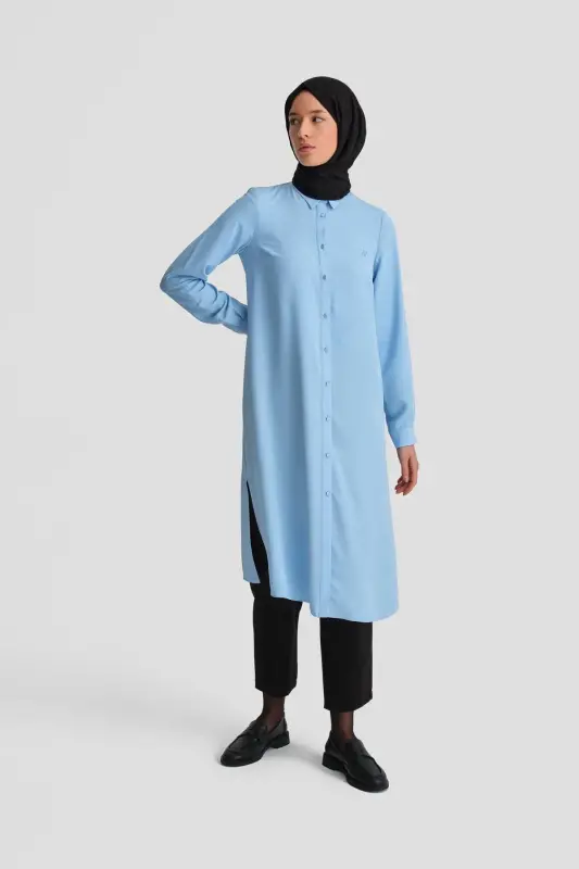 Armine A Logo Tunic Orth411 Baby Blue - 2