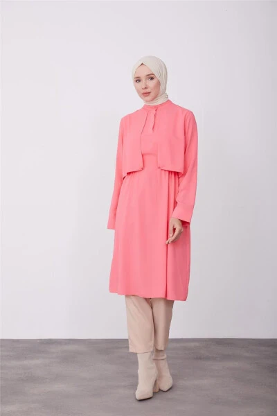 Armine Aller Detailed Tunic 23K4710 Dark Pink - 7