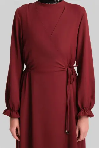 Armine Anvelop Elbise Ort9230 Bordo - 5