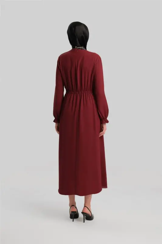 Armine Anvelop Elbise Ort9230 Bordo - 6