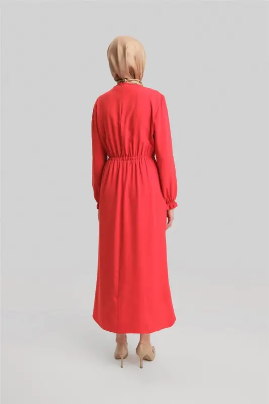 Armine Anvelop Elbise Ort9230 Kırmızı - 6