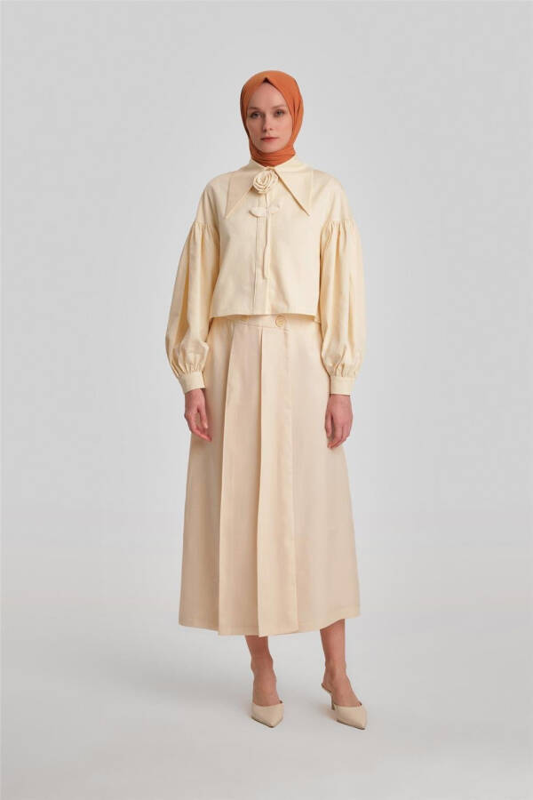 Armine Asymmetrical Closed Tencel Skirt 24Y1616 Moonstone - 7