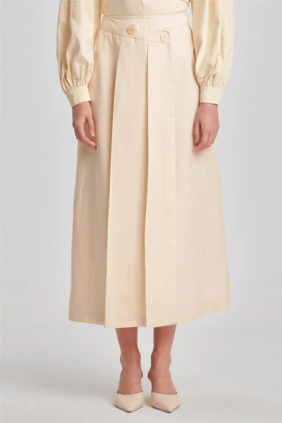 Armine Asymmetrical Closed Tencel Skirt 24Y1616 Moonstone - 8