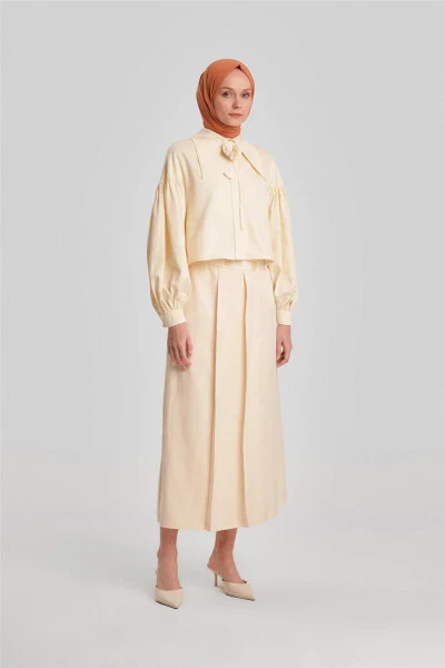 Armine Asymmetrical Closed Tencel Skirt 24Y1616 Moonstone - 1